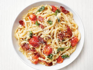 Roasted Tomato Chilli Bacon Spaghetti