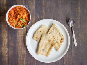 Rumali Roti + Paneer Butter Masala