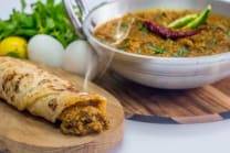 Chicken Keema Frankie Roll