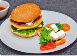 Double Veg N Crisp Burger