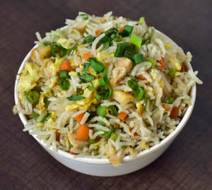 Schezwan Mixed Nonveg Fried Rice With Raita