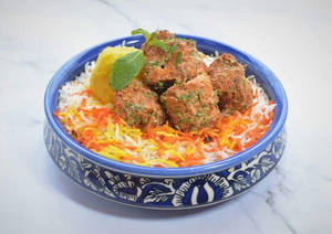 Aloo Soya Chaap Biryani