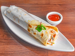Butter chicken roll