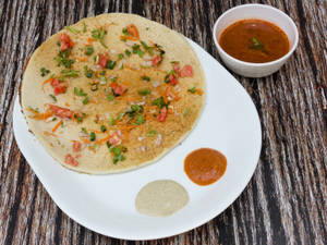 Onion Tomato Uttapam