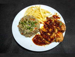 Chicken Steak With Mushroom Sauce