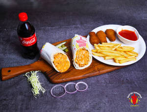 Tandoori Shawarma + French Fries + Cold Drink