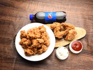 Hot Wings + Popcorn+ Fried Chicken + Cold Drink