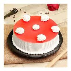 Strawberry Garnish Cake (1 Pound)