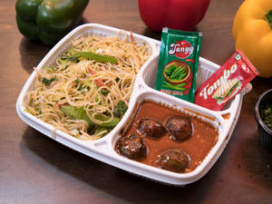 Noodles + Veg Manchurian          