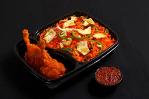 Egg Schezwan Rice + Chicken Lollipop 2 Pcs