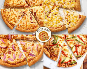 Classic Margherita + Onion Pizza + Capsicum Pizza + Golden Corn Pizza