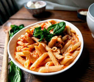 Turkish Chicken Pink Sauce Penne Pasta