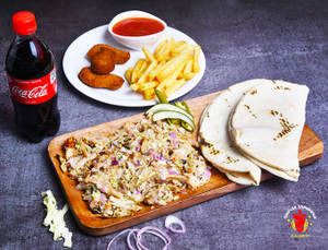 Shawarma Plate + French Fries + Cold Drink