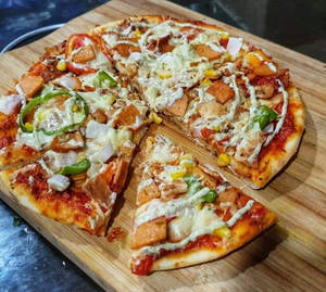 8" Veg Schezwan Pizza 8ins