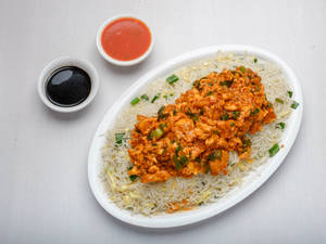 Chicken Chopper Rice With Dry Masala