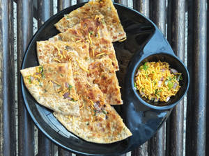 Bhujia payz  Paratha