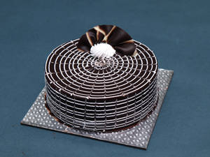 Chocolate Zebra Cake (eggless)