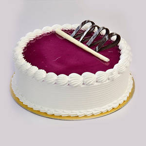 Blueberry Fresh Cream Cake (Eggless)