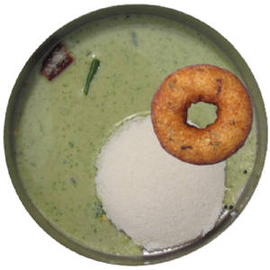 Idli [1 Piece] With Vada [1 Piece]                                              