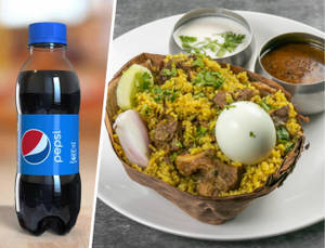 Mutton Donne Biryani + Pepsi 250 Ml
