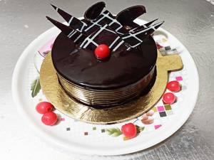 Eggless dark chocolate cake                                                                    