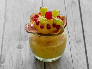 Fruit Mixture with Ice cream