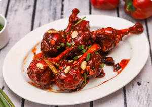 Chicken Lollypop Tossed In Sweet & Spicy Kungpao ( 7pcs)