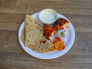Quarter Grilled Chicken + Rumali Rotti (2 Pcs) + Mayonnaise