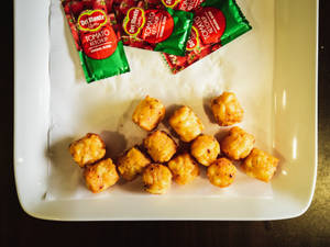Chilli Garlic Potato Balls