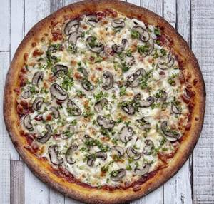 Mushroom And Olives Pizza(9" Thin Crust)