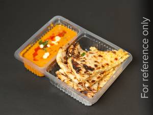 Cheese Naan Served with gravy With Mango Juice