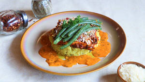 Chilli Parmesan Crusted Paneer