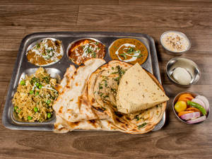 M Special Thali (butter Paneer Masala + Malai Kofta + Dal Makhani + Boondi Raita + Pulao Eles