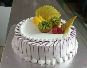 Fresh Fruit Cake (eggless)