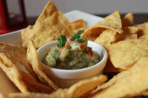 Chips with Guacamole Dip