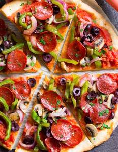 Pepperoni Grande Pizza [ Broccoli,bellpepper, Corn, Jalapeno, Grilled Onion, Pepperoni, ]