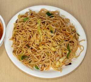 Veg Noodles with  Manchurian