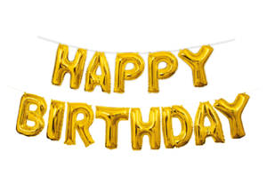 Happy birthday foil balloon