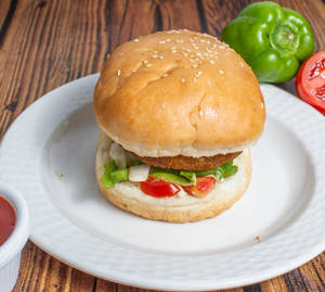 Aloo Tikki Butter Burger 