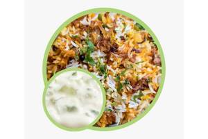 Veg Biryani With Raita