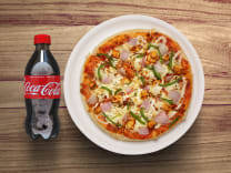 Paneer Tikka Pizza [8inches] + Coke [ 250 Ml ] 