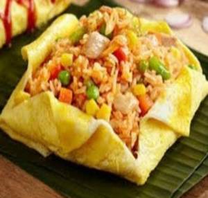 Egg Wrapped Fried Rice