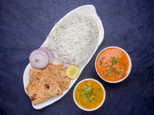 Chicken Thali with Dal