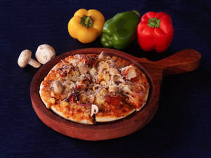 7" Triple Chicken Feast Pizza 