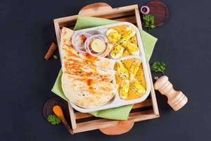 Mughlai Egg Curry & Bread Kulcha Lunchbox