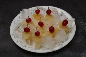 Cheese And Cherry With Pineapple Stick