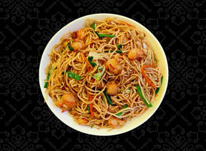 Hakka Noodles Prawns