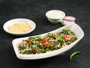 Hariyali Cheese Tava Pulao