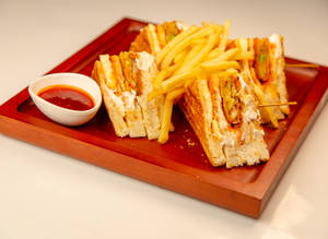 Paneer Veg Club Sandwich