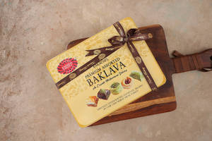 Assorted Baklava Yellow Tin Box